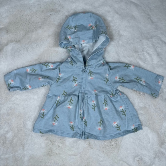 Carters Baby Girl Blue Spring Outfit - Picture 4 of 5